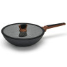 Wok DIAMOND 28xcm glass lid (aluminium with non-stick coating)