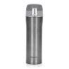 Double wall vacuum travel mug 450 ml Grey color (stainless steel), art. 9623
