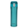 Double wall vacuum travel mug 450 ml Aquamarin color (stainless steel), art. 9624