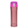 Double wall vacuum travel mug 450 ml Pink color (stainless steel), art. 9626