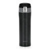 Double wall vacuum travel mug 450 ml Black color (stainless steel), art. 9625