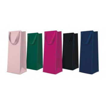 GIFT PACKAGE PUDELEI 12X10X37CM BOTTLE MIX MONOCOLOR, Paw Decor Collection