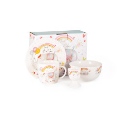 Dish set 4 add. 17 / 13 cm...