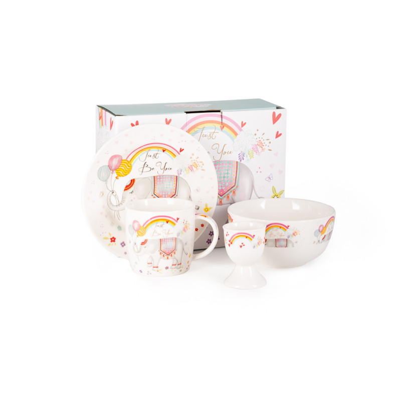 Dish set 4 add. 17 / 13 cm (porcelain)