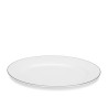 Oval plate PLATINUM 29.5×21.5 cm (porcelain)