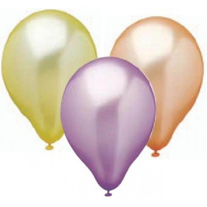 PEARLY balloons D25CM, KRĀSAINI, 10PC.., 0.043 kg / iepak., Pap Star