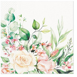 САЛФЕТКИ  33X33 FLORAL...