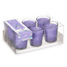 Scented Candle Set Acorde 48-B-AR Lavendar Glass (12 Units),,,