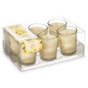 Scented Candle Set Acorde 48-C-AR Vanilla Glass (12 Units),,,