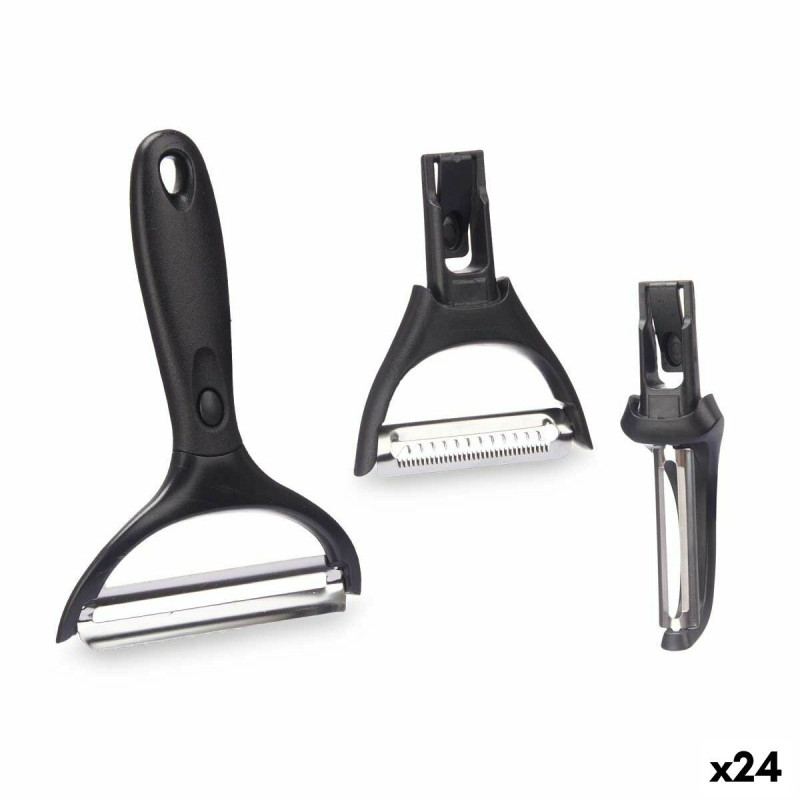 Набор овощечисток Kinvara KT190129 Нержавеющая сталь полипропилен ABS Сменные насадки 3 Предметы (24 штук)