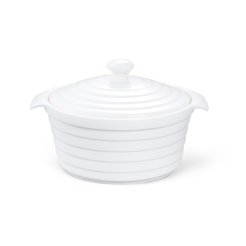 Porcelāna katls ar vāku 16 x 8,5 cm / 750 ml HORECA (porcelāns)