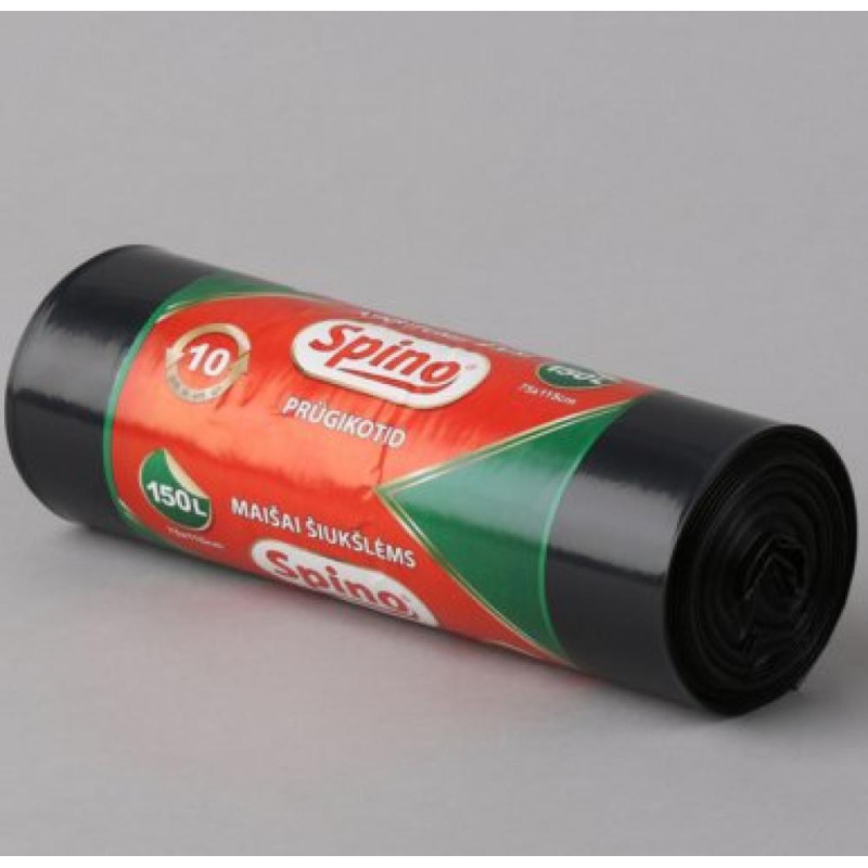 ATKRITUMU MAISI RULLĪ 10ШТ. . 150L, 75X115CM, MELNI, 40MY, 0.635KG/RULLIS, Partner