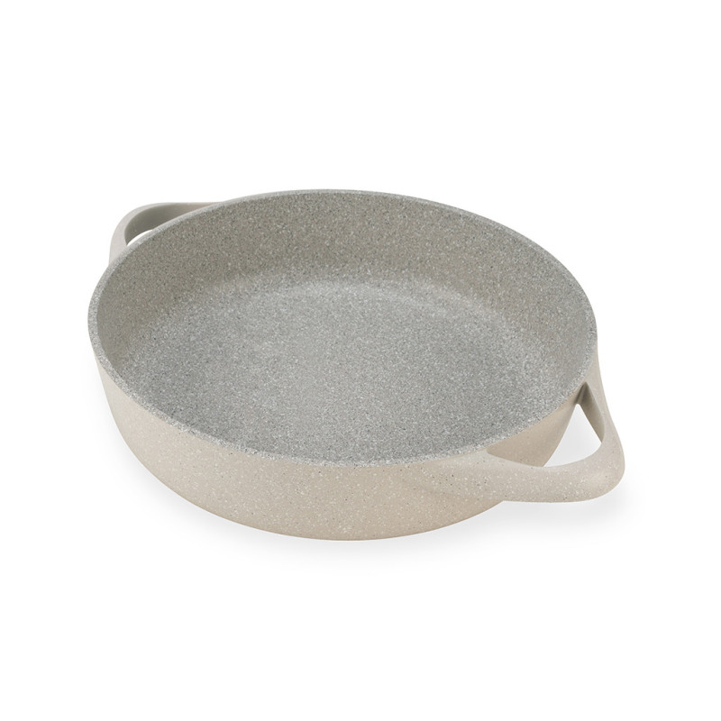 Shallow pot BORNEO 28x7.2 cm / 3.6 LTR WITHOUT LID with induction bottom (aluminium with non-stick coating)