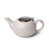 Teapot 800 ml with a metal strainer WHITE SAND (ceramic)