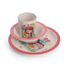 Dinner set GIRL 3 pcs (bamboo fibre)