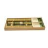 Sushi set 8 pcs for 2 persons in wooden box (ceramic, bamboo)