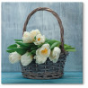 NAPKINS  33X33CM TULIPS IN THE BASKET, Paw Decor Collection