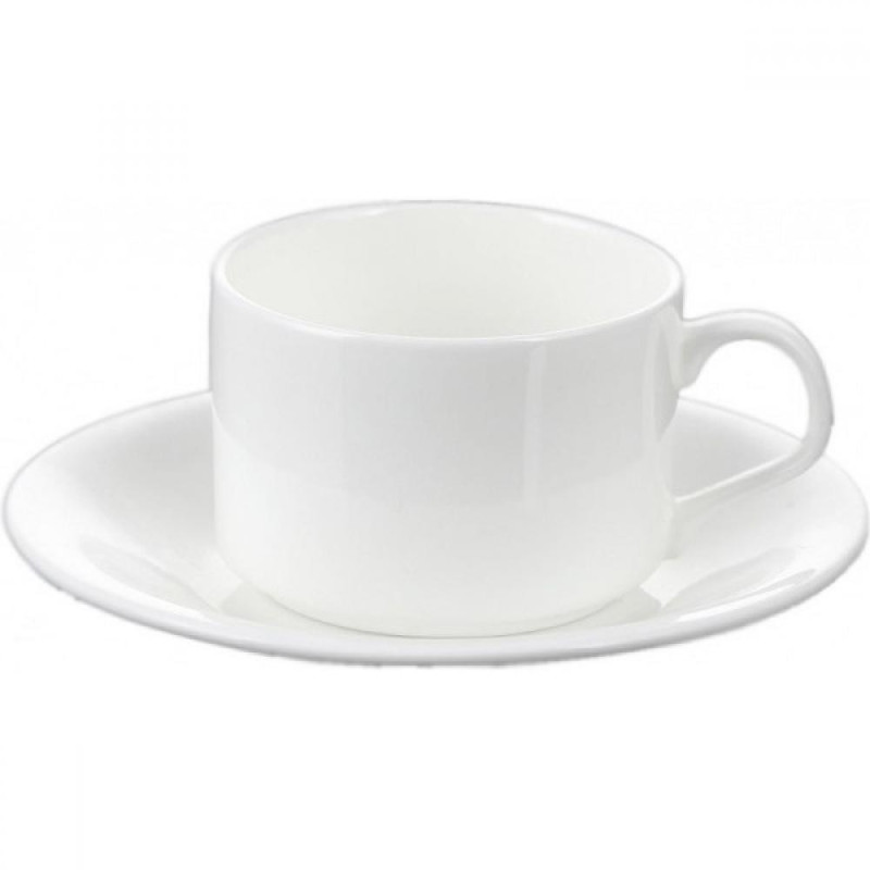 OLIVIA чашка  160ML AR APAKŠTASI 2ШТ. , PORCELĀNS, Wilmax