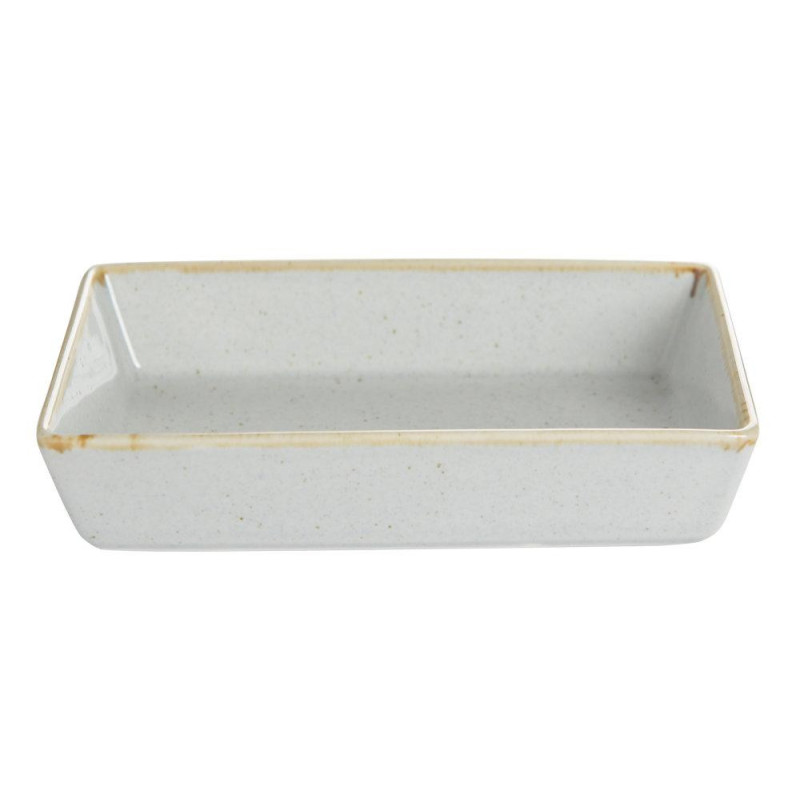 SEASONS pelēks ПРЯМОЙ ūrveida тарелка  ar malām 16x11cm, Porland