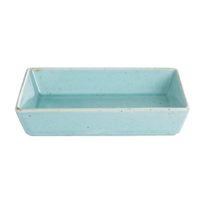 SEASONS TURQUOISE ПРЯМОЙ ūrveida тарелка  ar malām 13x10cm, Porland