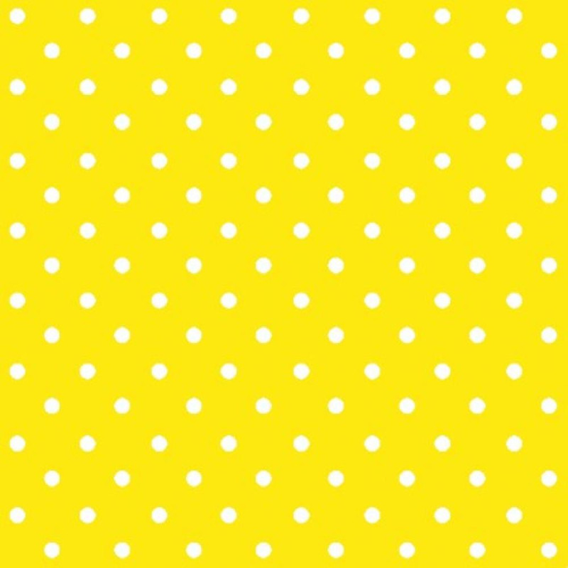 NAPKINS  33X33CM DOTS INTENSE YELLOW, Paw Decor Collection