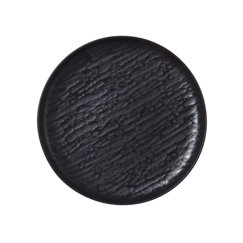 PLATE  D19CM, MELNS, PORCELĀNS, WAS