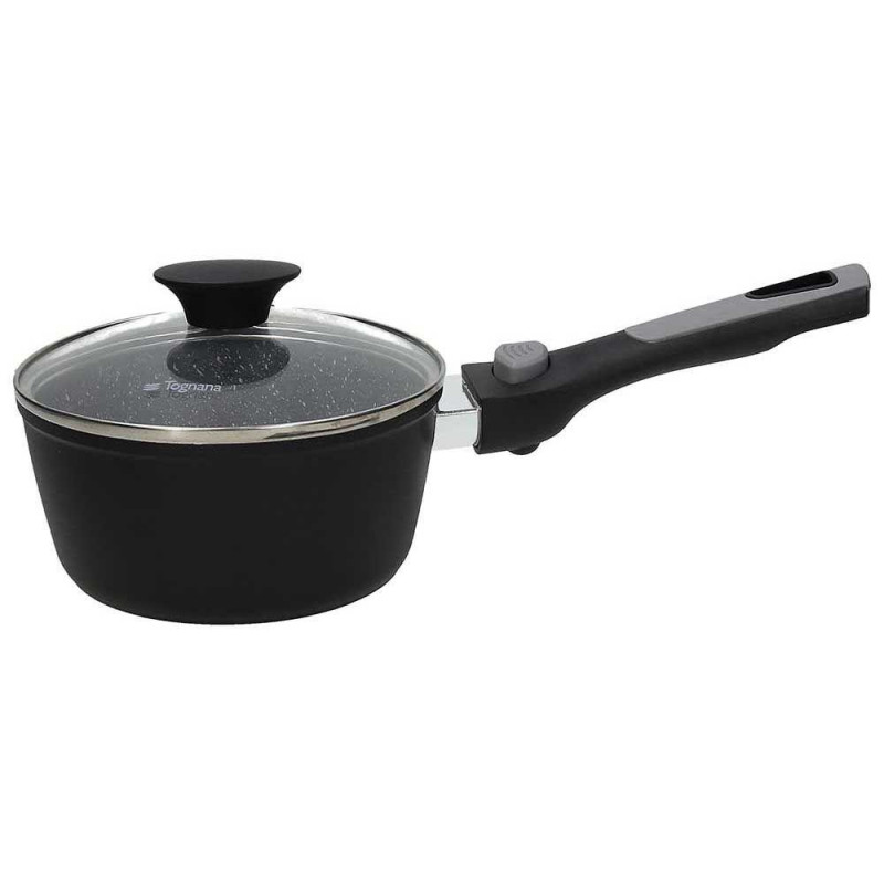 SPACE SAVING MĒRCES KATLIŅŠ 16CM, AR NOŅEMAMU РУЧКА URI, ALUMĪNIJS/BAKELĪTS, INDUKCIJA, Tognana