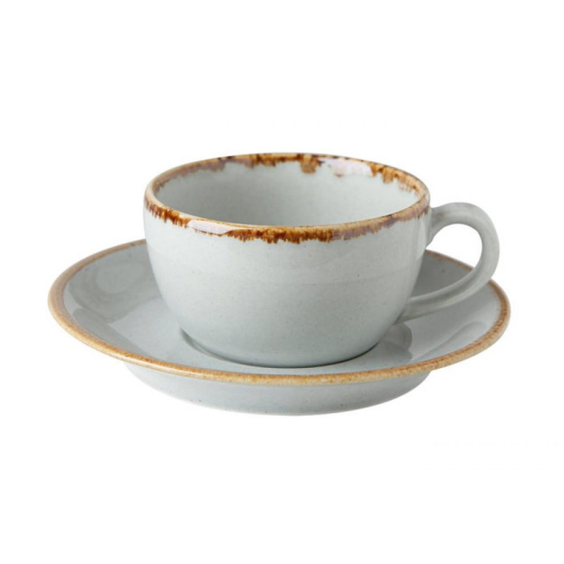 SEASONS pelēka чашка  ar блюдцем 207ml, Porland