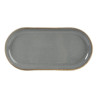 SEASONS tumši pelēks oval  plate  15x30cm, Porland