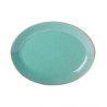 SEASONS TURQUOISE oval  plate  24cm, Porland