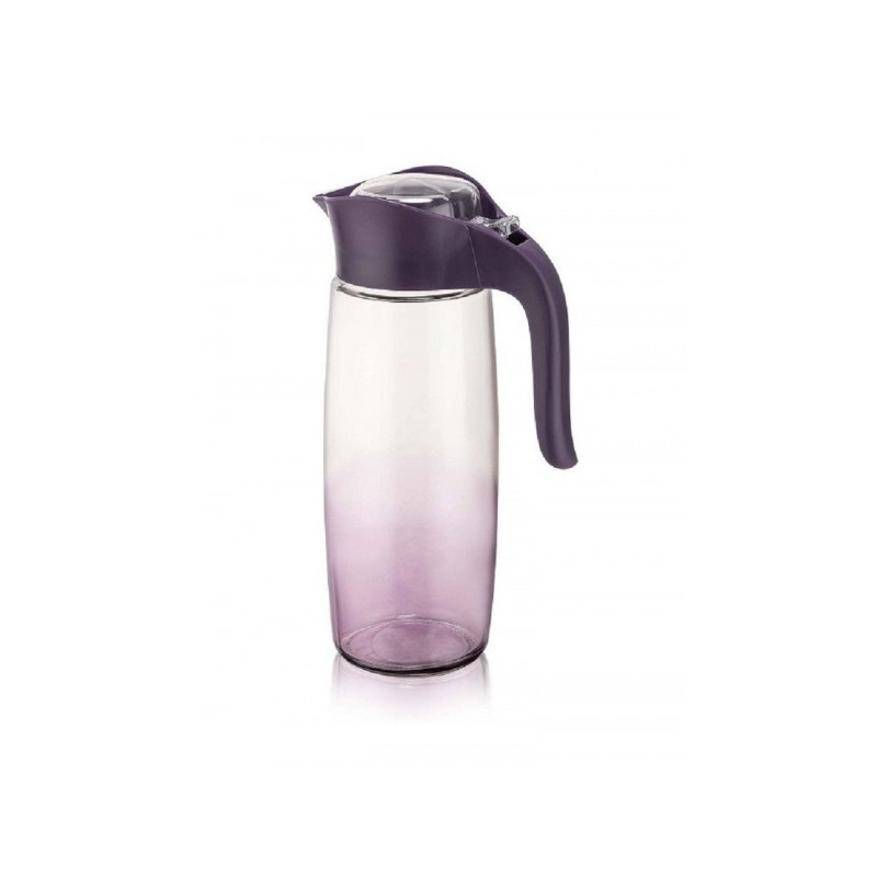 Ąsotis из стекла. 1.6L с крышкой C-402 VIOLET