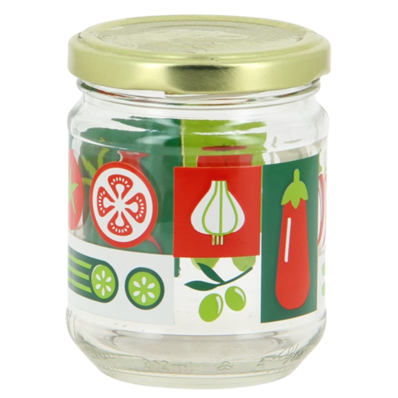 PACHINO JAR  200ML, AR SKRŪVĒJAMU VĀCIŅU, glass , Cerve