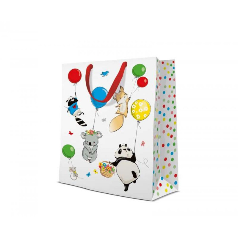 GIFT PACKAGE  30X41X12CM ANIMALS PARTY, BIG, Paw Decor Collection