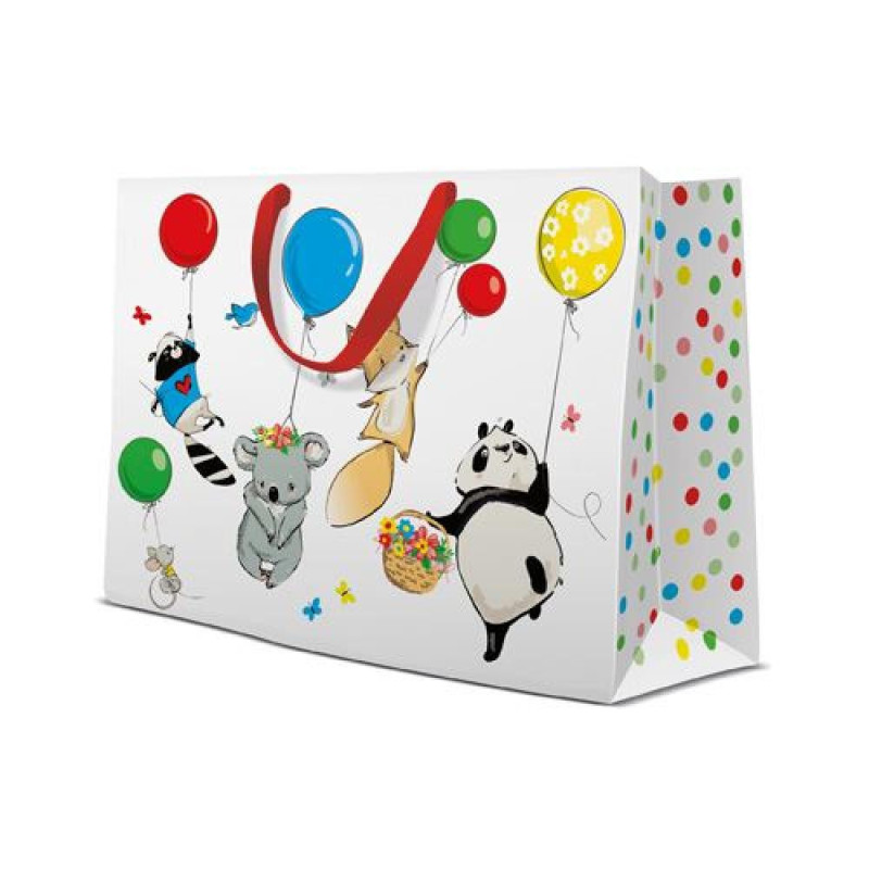 GIFT PACKAGE  33.5X26.5X13CM ANIMALS PARTY, Paw Decor Collection