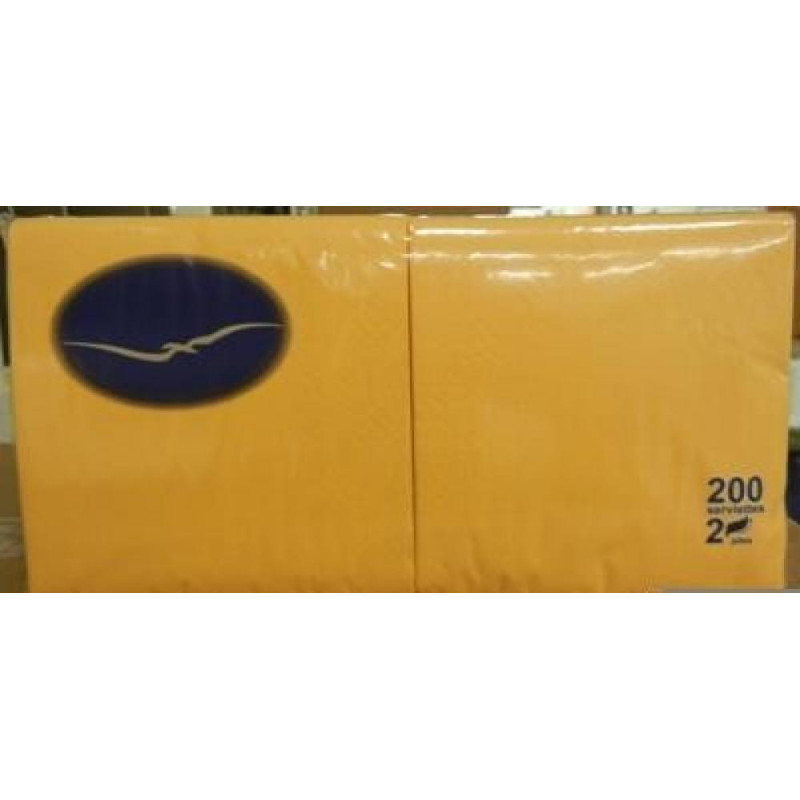 PAPER  NAPKINS  24/2/200PC.. DZELTENAS, Lenek
