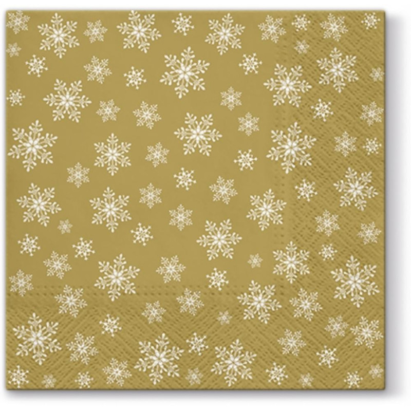 NAPKINS  33X33 STARS EVEYWHERE GOLD, Paw Decor Collection