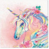NAPKINS  33X33CM UNICORN FLOWER HEAD, Paw Decor Collection