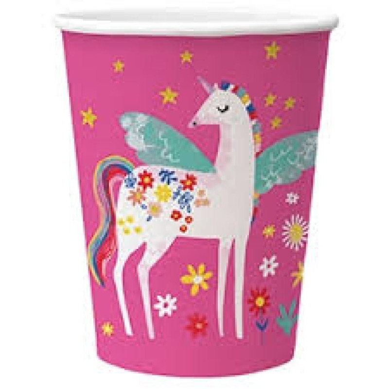 FAIRY UNICORN БУМАГА  СТАКАН S 250ML 8GB, 0.079KG/IEP, Paw Decor Collection
