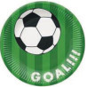 [E] SOCCER BALL GREEN PAPER  DISHES  23CM 8GB, 0.091KG/IEP, Paw Decor Collection