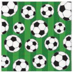[E] NAPKINS  33X33CM SOCCER...