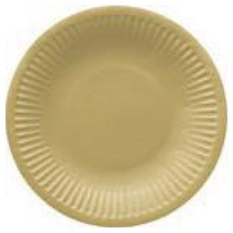 MONOCOLOR GOLD БУМАГА  ТАРЕЛКИ  18CM 8GB, 0.091KG/IEP, Paw Decor Collection