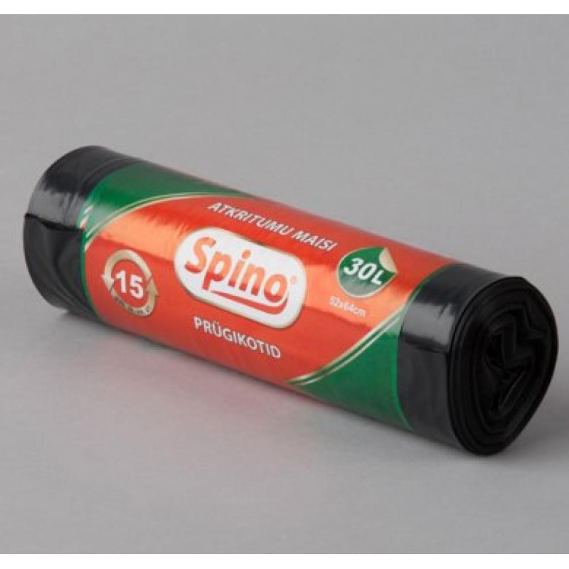 ATKRITUMU MAISI RULLĪ 15ШТ. . 30L, 50X64CM, MELNI, 33MY, 0.505KG/RULLIS, Partner