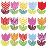 SALVETES 33X33CM FUNNY TULIPS, Paw Decor Collection