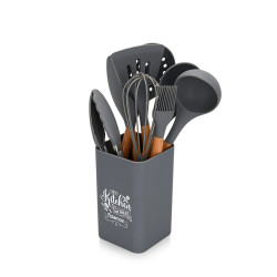 Stand with kitchen utensils...