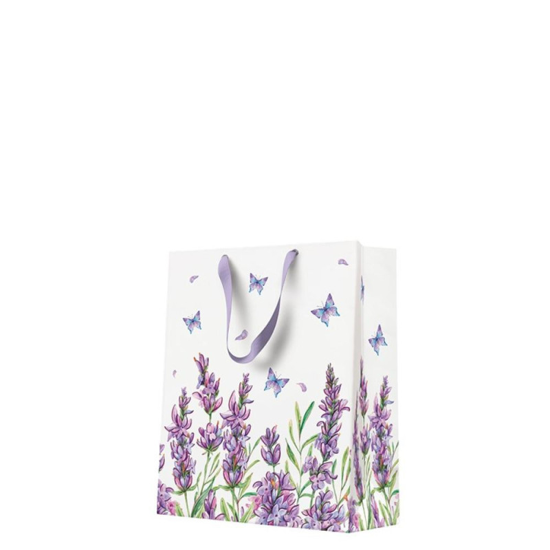 GIFT PACKAGE  MEDIUM 20x25x10CM LAVENDER BUTTERFLY, Paw Decor Collection