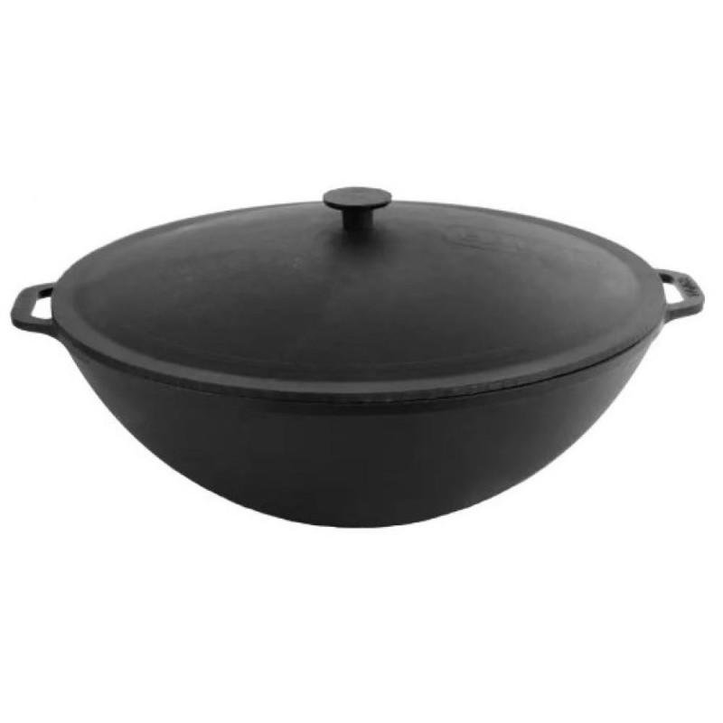 BRIZOLL WOK PAN  AR COVER  D36CM, 8L, ČUGUNS, FOR INDUCTION, BRIZOLL