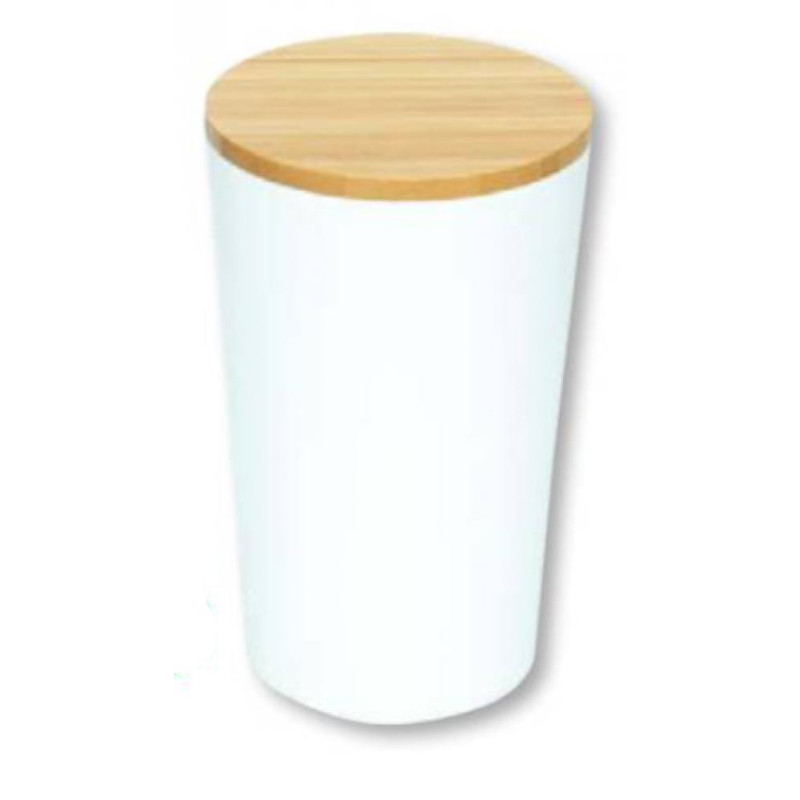 FOR STORAGE  CAPACITY  D11.5CM, H18.5CM, WHITE , MELAMĪNS/BAMBUSS, FSC, Kesper