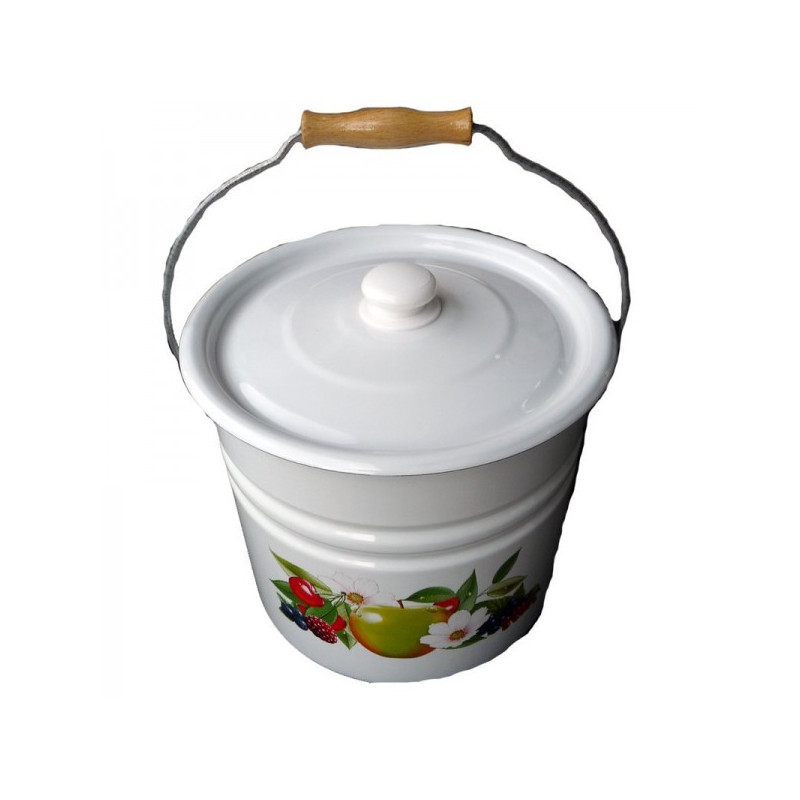 Kibiras 12L emal. su dangčiu s/p U