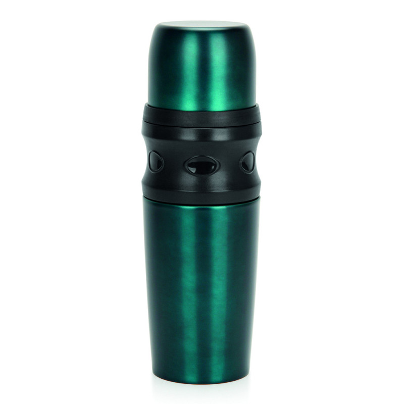 Double wall vacuum travel mug 480 ml Green (stainless steel), art. 9824