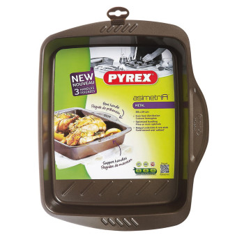 Krāsns Trauks Pyrex Asimetria Taisnstūra Metāls 30 x 24 cm (6 gb.)